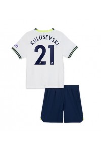 Tottenham Hotspur Dejan Kulusevski #21 Babyklær Hjemme Fotballdrakt til barn 2022-23 Korte ermer (+ Korte bukser)